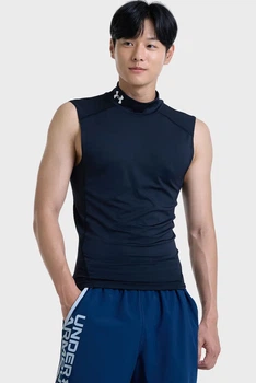 Чоловіча чорна майка UA HG Armour Comp Mock SL Under Armour M 1361521-001