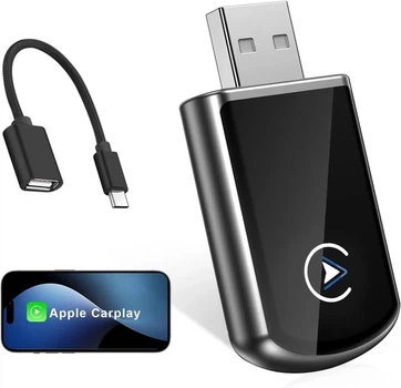 Беспроводной адаптер CarPlay USB-A / USB-C для iPhone, переходник с проводного на беспроводной CarPlay