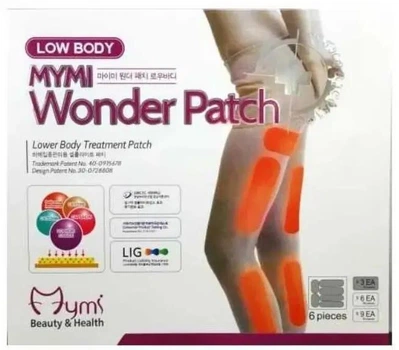 Пластырь для похудения MYMI Wonder Patch в области бедер,живота и рук (6 шт).