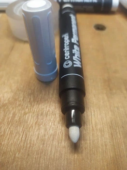 Маркер белый перманентный centropen