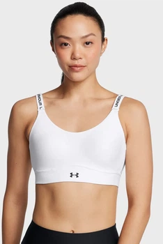 Жіночий білий топ UA Infinity Mid 2.0 Bra Under Armour L D-DD 1384123-100