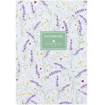 Книга записна Axent Turnowsky Floral 3 8457-12-A-TR, А5, 96 аркушів, клітинка, тверда обкладинка