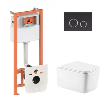 Инсталляция 4 в 1 Qtap Nest Gemini Черный (QT2533076EUQW46164)