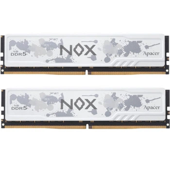 Модуль памяти для компьютера DDR5 32GB (2x16GB) 5600 MHz NOX White Apacer