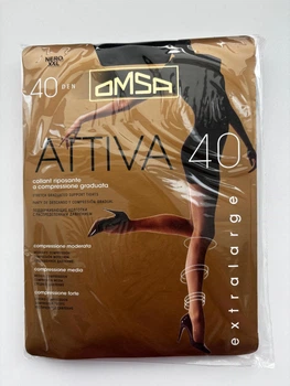 Колготи OMSA Attiva 40 Den 6XXLчорні