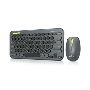 Комплект REAL-EL KIT-635W Wireless/Bluetooth Black (EL123100057)