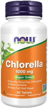Хлорела Now Foods Chlorella 1000 1000 мг 60 таблеток (733739026309)