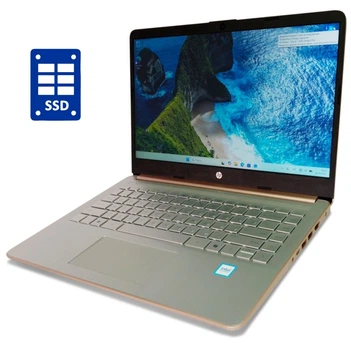 Ультрабук Б-клас HP 14-dq6015dx / 14" (1366x768) TN / Intel N150 (4 ядра до 3.6 GHz) / 8 GB DDR4 / 128 GB SSD UFS / Intel Graphics / WebCam б/в