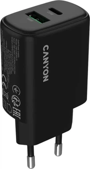 Ładowarka Canyon OnCharge 200 20W 1xPD 1xQC EU Black (CNE-CHA200-31)