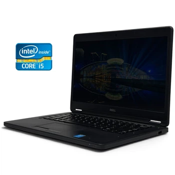 Ноутбук Б-класс Dell Latitude E5450 / 14" (1920x1080) IPS / Intel Core i5-5300U (2 (4) ядра по 2.3 - 2.9 GHz) / 8 GB DDR3 / 128 GB SSD / Intel HD Graphics 5500 / WebCam / Win 10 Pro б/у