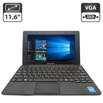 Нетбук Lenovo E10-30 / 11.6" (1366x768) TN / Intel Celeron N2830 (2 ядра по 2.16 - 2.41 GHz) / 2 GB DDR3 / 320 GB HDD / Intel HD Graphics / WebCam б/у