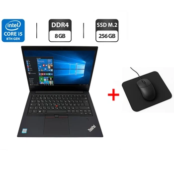 Ноутбук Lenovo ThinkPad E480 / 14" (1920x1080) IPS / Intel Core i5-8250U (4 (8) ядра по 1.6 - 3.4 GHz) / 8 GB DDR4 / 256 GB SSD M.2 / Intel UHD Graphics 620 / WebCam б/у + Подарок Мышка и коврик