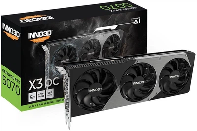 Відеокарта Inno3D GeForce RTX5070 X3 OC 12G (N50703-12D7X-195064L)