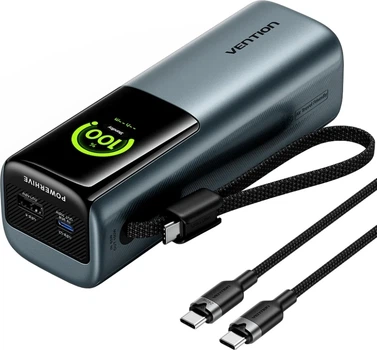 УМБ Vention 20000 mAh 165W TFT Display Type Gray (V_FKFH0)