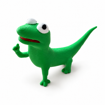 Игрушка Ящерица Том "Думает" из мультфильма Стрибунцы. 3D-Играшка Lizard Tom Сurious from Hoppers.