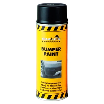 Фарба для бампера Plastic & Bamper Paint глянцевий чорний аерозоль 400 мл