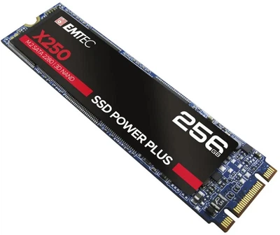 Dysk SSD Emtec X250 Power Plus 256GB M.2 2280 SATA III 3D NAND TLC (ECSSD256GX250)