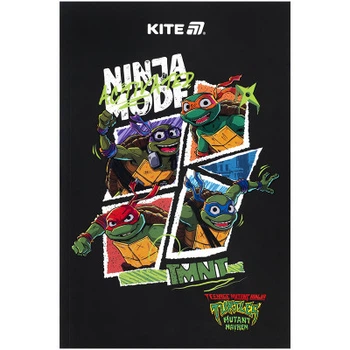 Блокнот Kite А5 Ninja Turtles 2 термобіндер, 64 аркуші, нелінований
