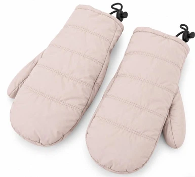 Дуті рукавиці жіночі зимові з флісовою підкладкою Milky Beige B1 (722)
