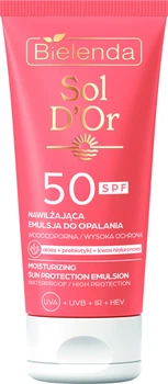 Емульсія сонцезахисна Bielenda Sol D'OR Зволожувальна SPF50 150 мл (5902169866532)