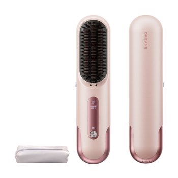Беспроводная щетка-выпрямитель для волос Dreame Sleek Cherry Pink
