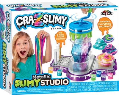 Набір для творчості Cra-Z-Art Metallic Slimy Studio Слайми металік 21 предмет (884920600164)