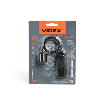 Кнопка выносная VIDEX для фонаря VLF-AT366 с кабелем 23 см IP68 черная VLF-ARM-02