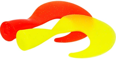 Хвіст Westin Swim Tail Curlteil 9cm 8g Fluo Orange /Fluo Yellow (2шт/уп),P235-1326-228