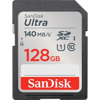 Карта памяти SDXC 128GB UHS-I Class 10 SanDisk Ultra R140MB/s (SDSDUNB-128G-GN6IN)