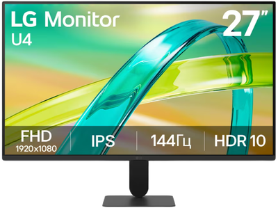 Монітор 27" LG U4 (27U411B-B)