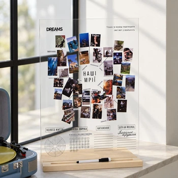 Доска желаний для пары 35×50 см «Наши Мечты» (Карта желаний, Vision Board) 05