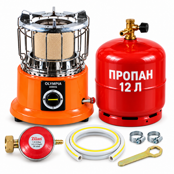 Баллон 12 л + OLYMPIA 4000G + Zilan + шланг 1 м + 2 хомута + ключ