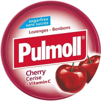 Льодяники Pulmoll зі смаком вишні та аронії без цукру 45 г (4002590703961)
