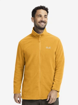Толстовка флисовая, на молнии мужская Jack Wolfskin Taunus 100 Fz M A65793_M0119 S Желтая (4064886782227)