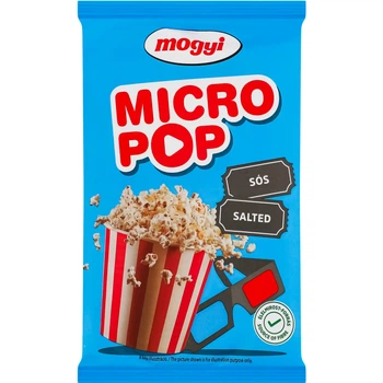 Попкорн Mogyi MicroPop солоний для мікрохвильової печі 100 г (5997473544023)