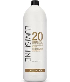 Крем-окислювач фарби Joico 6% для волосся Lumishine 20 Vol. 1000 мл