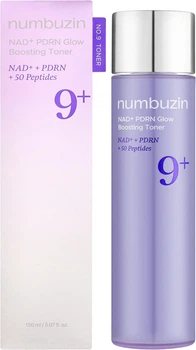 Омолоджувальний тонер з NAD+ та PDRN для сяйва шкіри Numbuzin No.9 NAD PDRN Glow Boosting Toner 150 мл