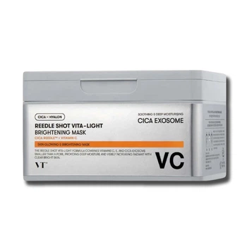 Осветляющая тканевая маска с микроиглами и витамином С VT Cosmetics Reedle Shot Vita-Light Brightening Mask 30 шт