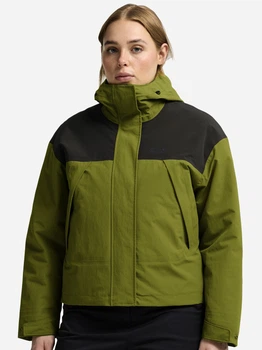 Куртка зимняя короткая женская Jack Wolfskin Ice Flare JKT W A66205-E0337 M Зеленая (4064886763455)
