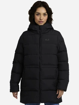 Пуховик зимний женский Jack Wolfskin Frozen Palace Long JKT W RDS A65096-6000 XL Черный (4064886547383)