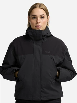 Куртка зимняя короткая женская Jack Wolfskin Ice Flare JKT W A66205-6350 S Темно-серая (4064886764025)
