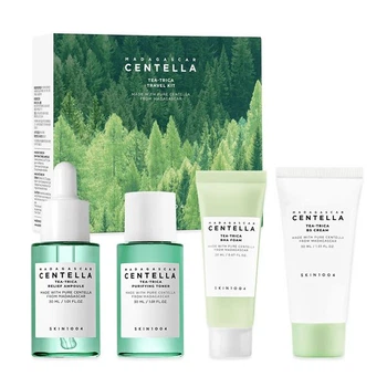 Набір для заспокоєння проблемної шкіри та контролю себуму SKIN1004 Madagascar Centella Tea-Trica Travel Kit 110 мл