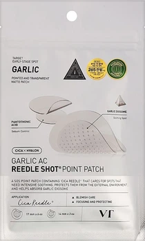 Інтенсивні мікроголчасті патчі від глибоких запалень VT Cosmetics Garlic AC Reedle Shot Point Patch 9 шт