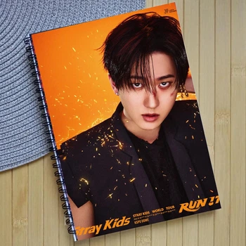 Блокнот Чанбін Changbin Stray Kids RUN IT на пружині (39022)