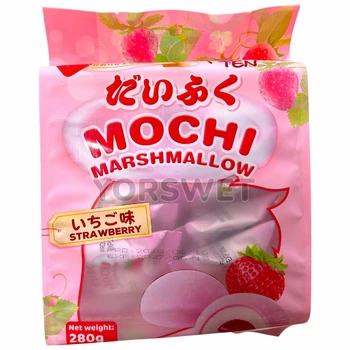 Тістечка мочі (моті) Maifaten Mochi Marshmallow Strawberry з маршмелоу та полуницею 280 г (0034)