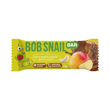 Фруктово-горіховий батончик Bob Snail Яблуко-Манго-Кеш’ю-Кріспи Кіноа 35 г