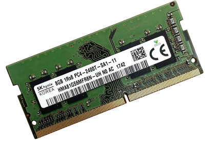 Оперативна пам'ять SODIMM 8Gb DDR4 2400MHz PC-19200 HYNIX HMA81GS6MFR8N-UH б/в hma81gs6mfr8n-uh