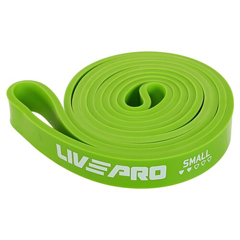 Гума петля для підтягування та тренувань стрічка силова LiveUp SUPER BAND 11-29кг зелений