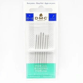 Голки бісерні DMC №10–12 (6 шт)