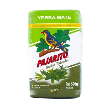Чай мате Pajarito Compuesta con Hierbas з м'ятою, буріто та лимонною вербеною, Парагвай, 500 г